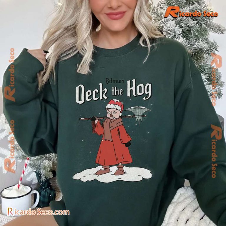 Bilmuri Deck The Hog Gift For Fan Unisex Sweatshirt-a RFdGLNB