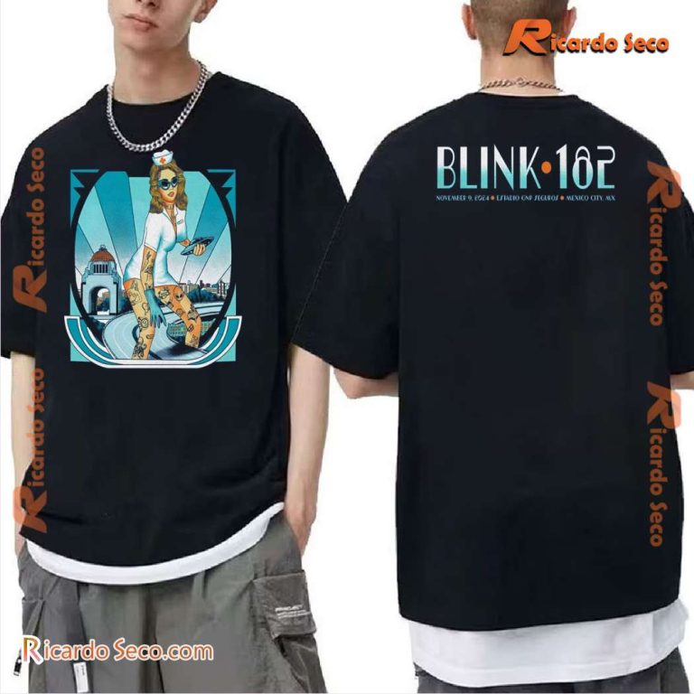 Blink 182 Mexico City Tour 2024 Gift For Fan Classic Men Shirt wbj2hBI