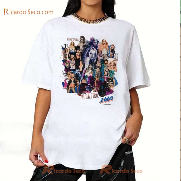 Britney Spears In The Zone 2003 Graphic Unisex T-shirt-a 9oyD3Aj