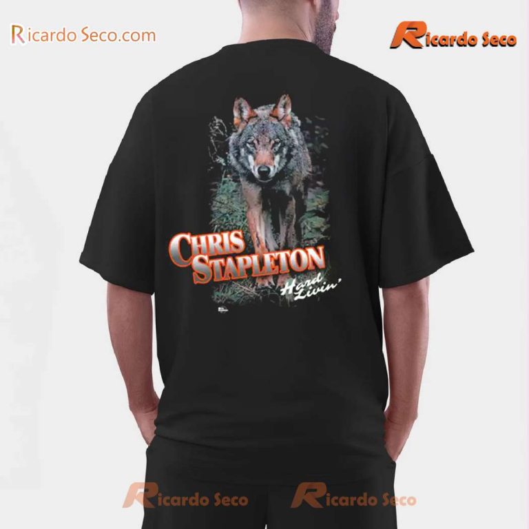 Chris Stapleton Wolf Hard Livin Gift For Fan Classic Men Shirt-a KceC1Ax