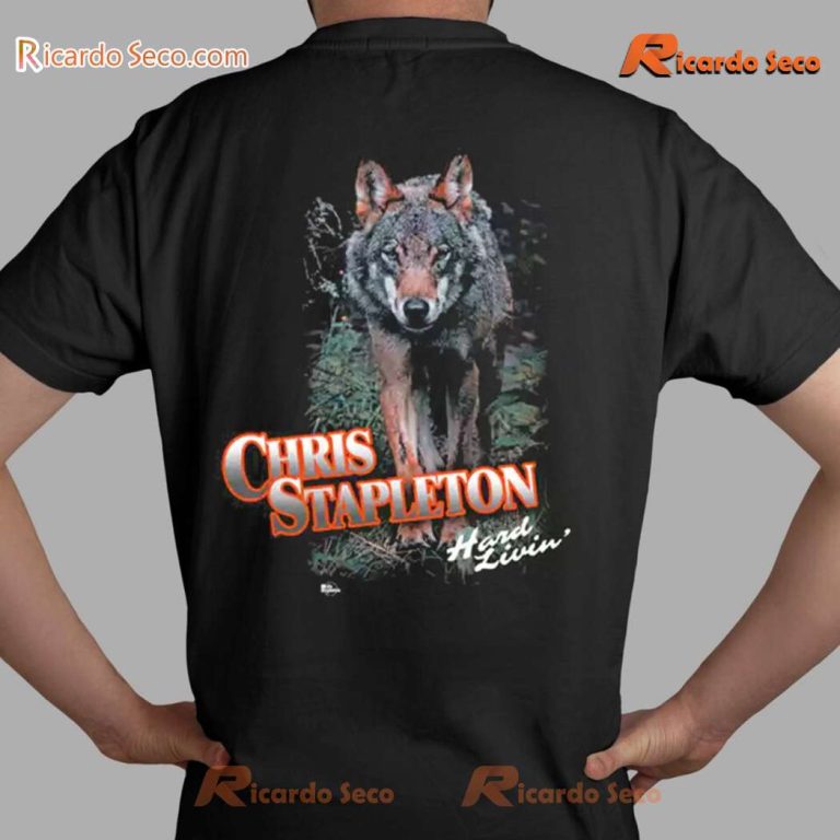 Chris Stapleton Wolf Hard Livin Gift For Fan Classic Men Shirt-b 1YknVog