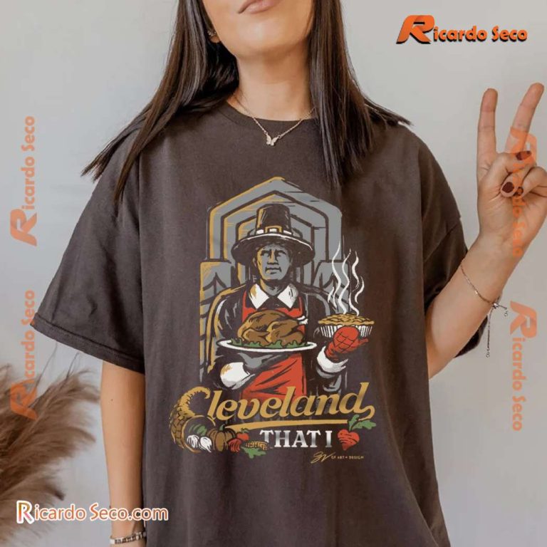 Cleveland Browns Thankful For Cleveland Pilgrim T-shirt bFB0AI5