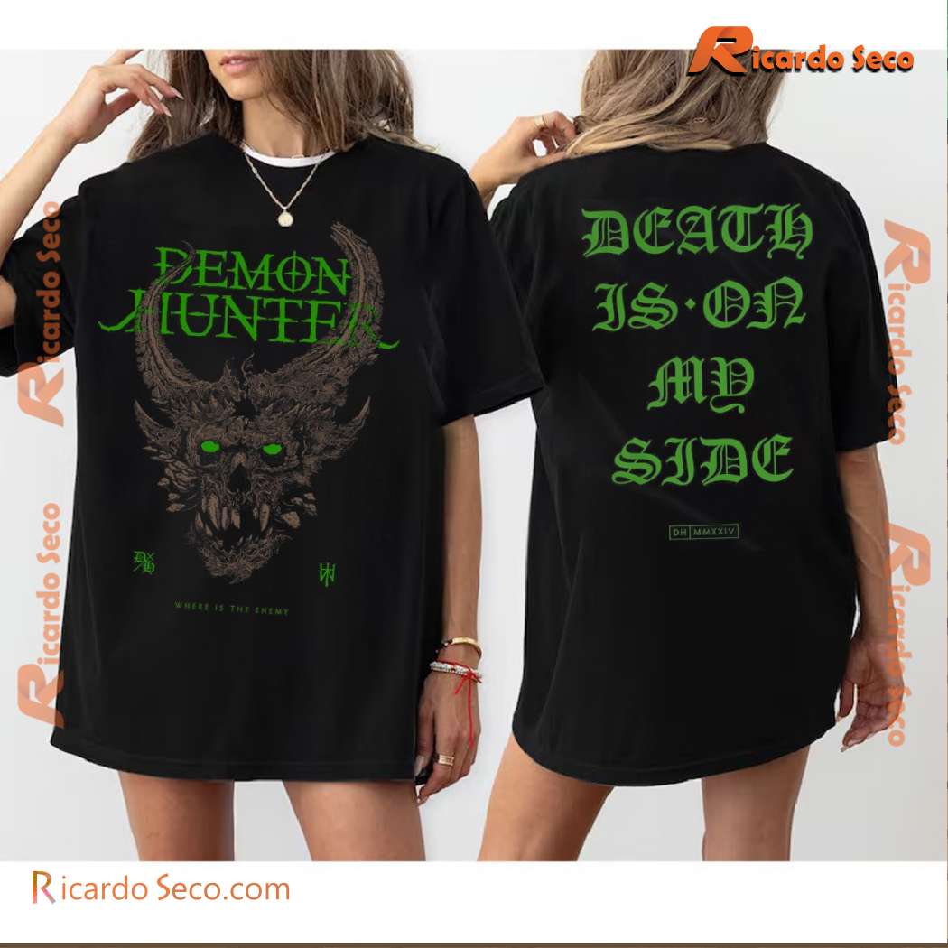 Demon Hunter Where Is The Enemy Death Is On My Side Classic T-shirt h0ixLfy