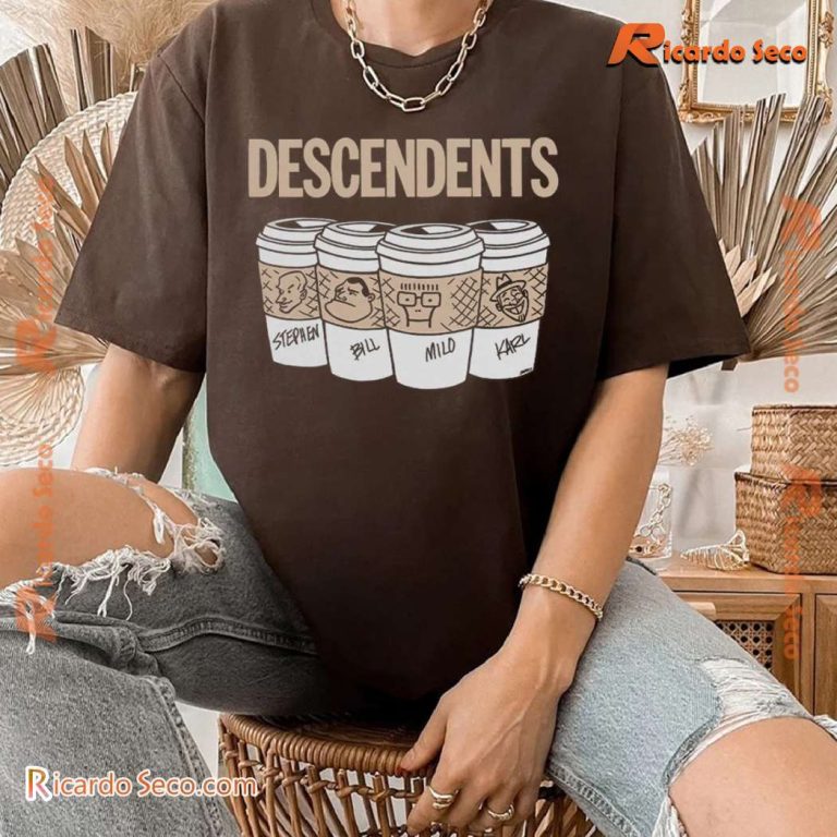 Descendents 4 Mugs 2024 North America Tour Classic Men Shirt-a ui0YlAE