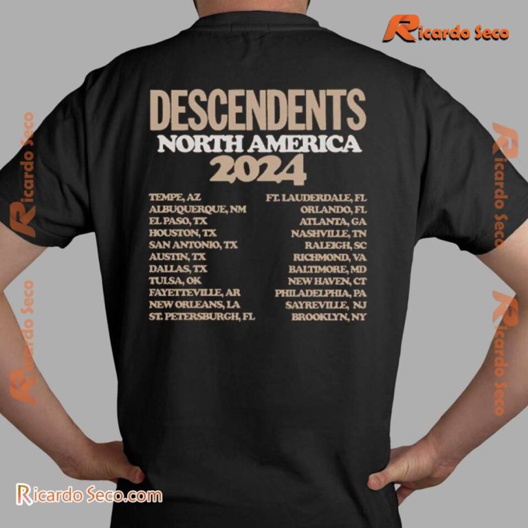 Descendents 4 Mugs 2024 North America Tour Classic Men Shirt-b aNXfHsi