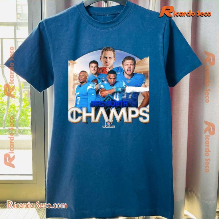 Detroit Lions AFC Sorth Champs Nfl Playoffs Classic Men Shirt-a BPIHwgQ