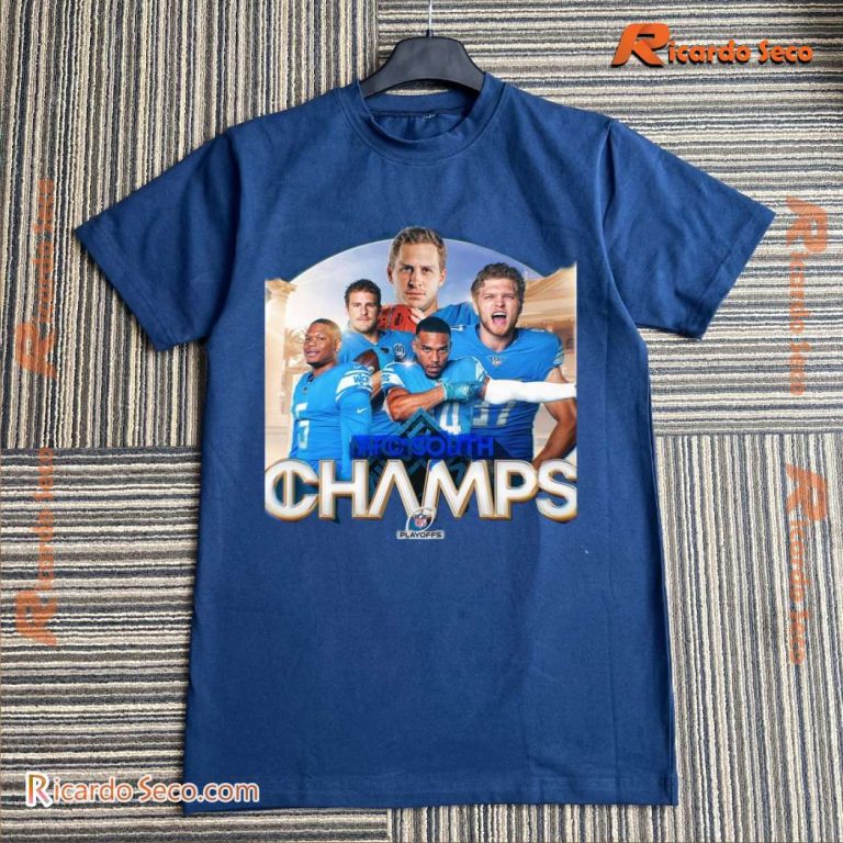 Detroit Lions AFC Sorth Champs Nfl Playoffs Classic Men Shirt hw8N3te