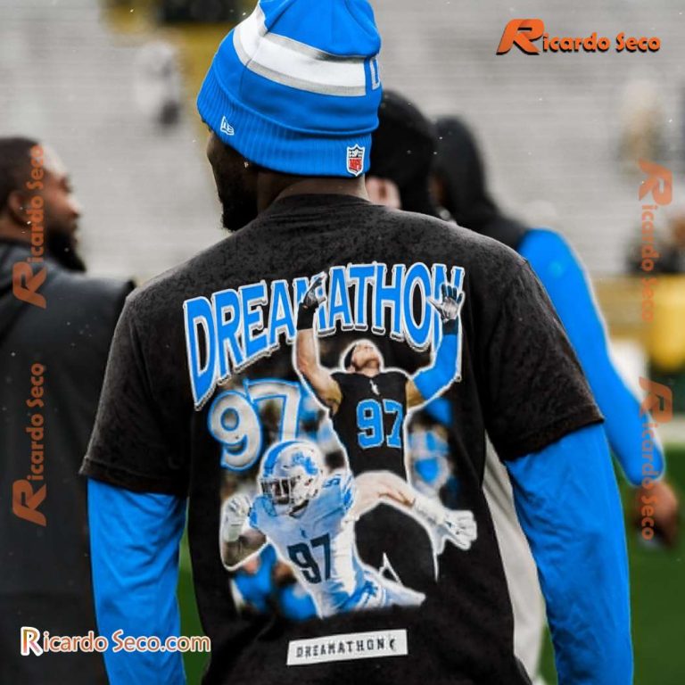 Detroit Lions Aidan Hutchinson Dreamathon Graphic Classic Men Shirt-a FmAecgZ