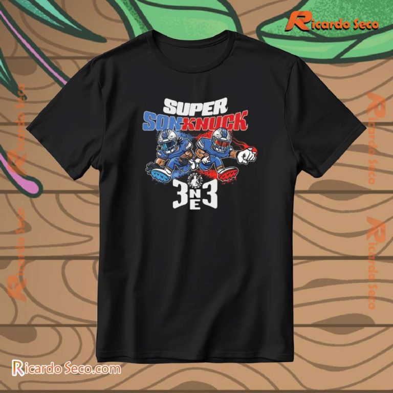 Detroit Lions Sonic & Knuckles Super Son-knuck Unisex T-shirt d5PVMNX