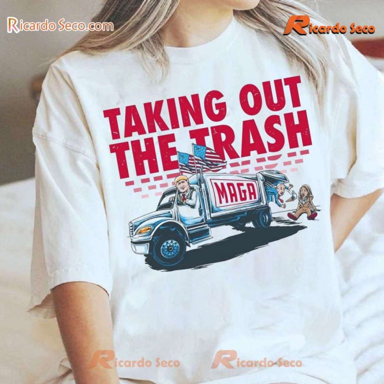 Donald Trump 2024 Maga Taking Out The Trash Unisex T-shirt DGo3FLR