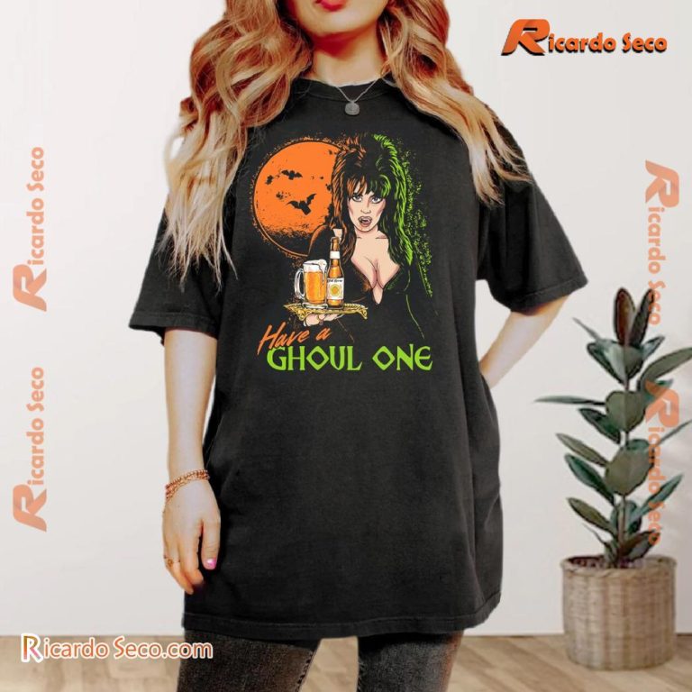 Elvira Mistress Of The Dark Have A Ghoul One Classic Ladies Tee-a B2upkeL