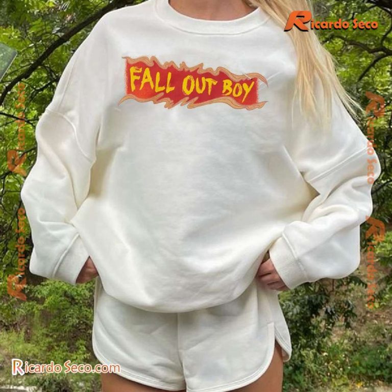 Fall Out Boy Skeleton Breathing Fire Graphic Classic Men Shirt, Hoodie-c sY6ElvZ