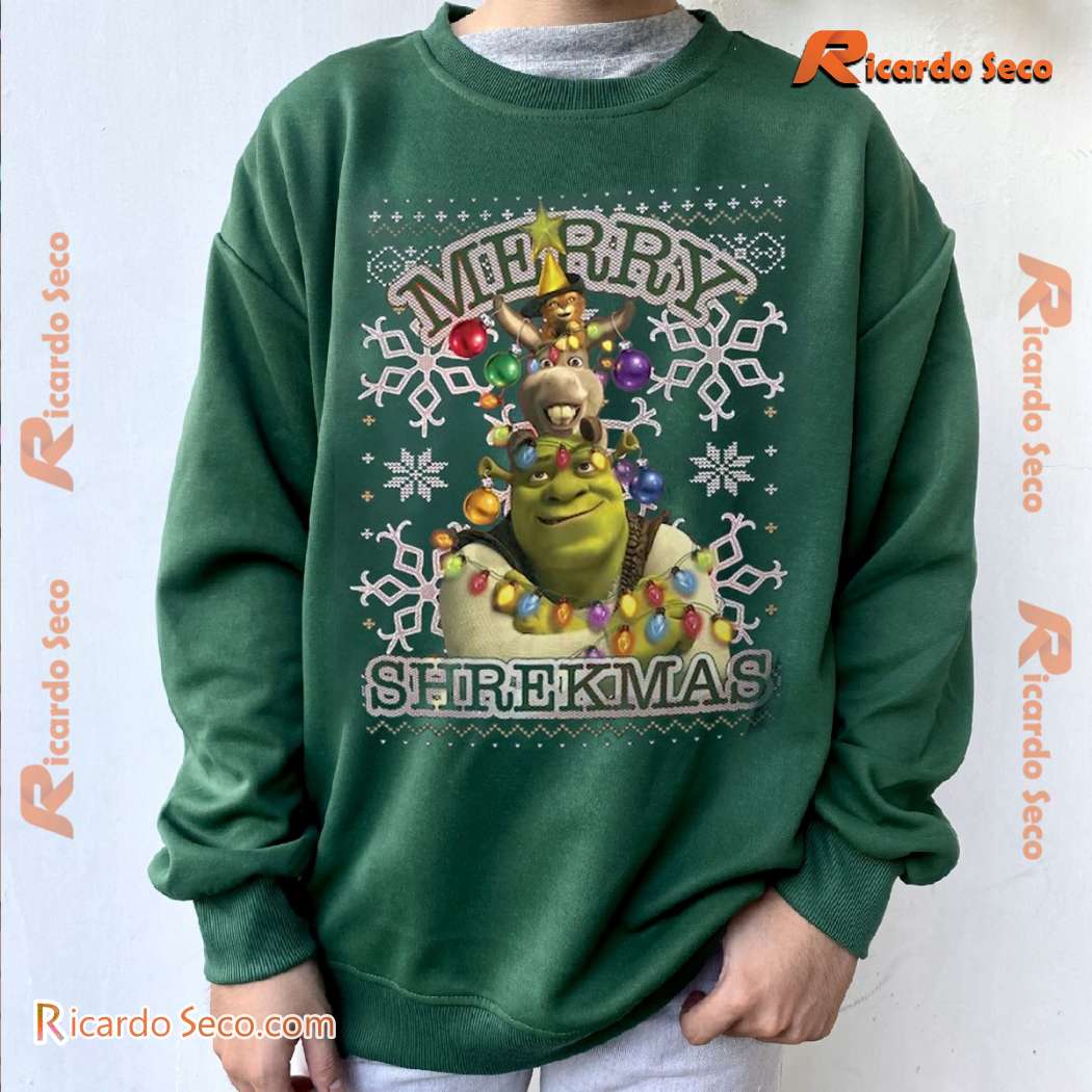 Funny Shrek Christmas Santa Xmas Unisex Sweatshirt WcBYu4q