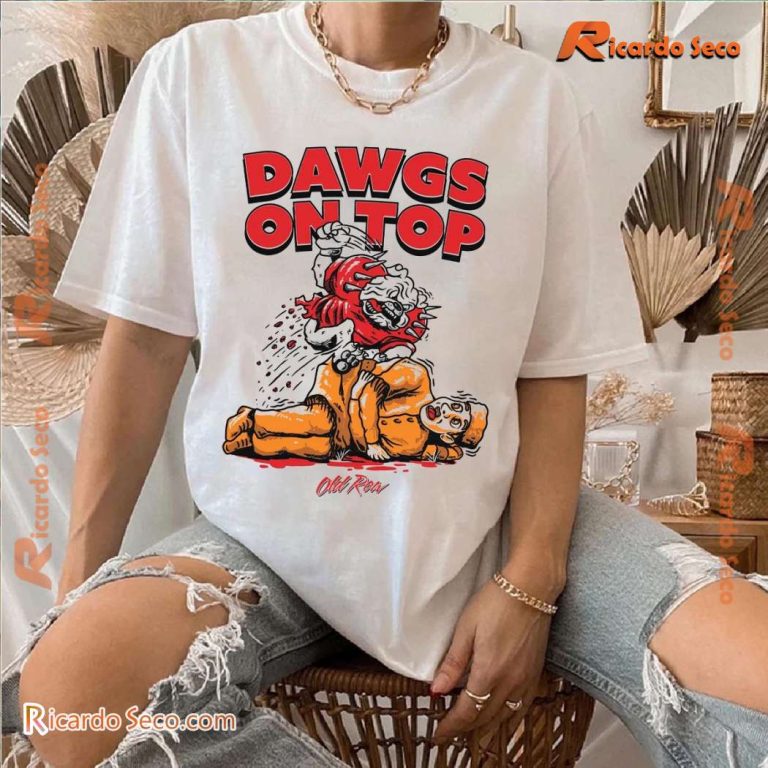 Georgia Bulldogs Dawgs On Top Ga Unisex T-shirt-a cIGN58y