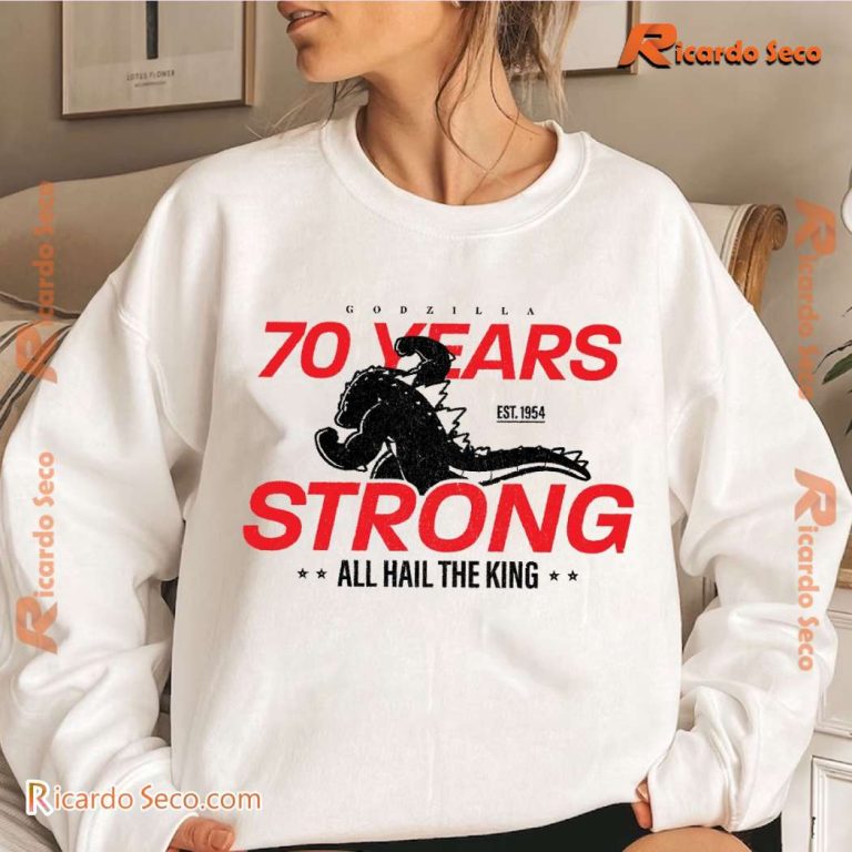 Godzilla 70 Years Est. 1954 Strong All Hail The King Classic Men Shirt-b bxy61Xv