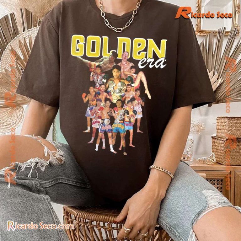 Golden Era Boxing Fan Graphic Unisex T-shirt, Classic Men Shirt-a QCf9rcm