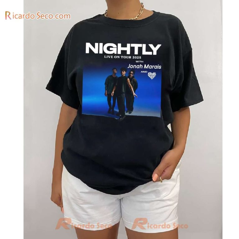 Jonah Marais Nightly Live On Tour 2025 Unisex T-shirt-a nPpc6V1