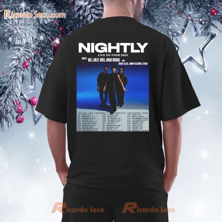 Jonah Marais Nightly Live On Tour 2025 Unisex T-shirt-b 0BPEiAw