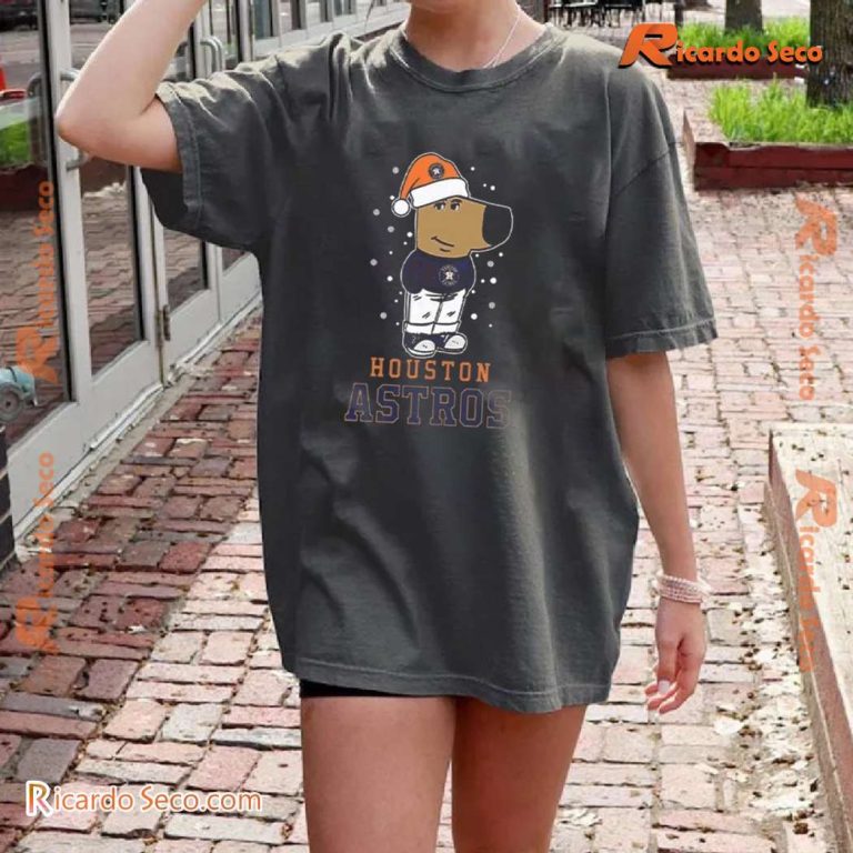 Just A Chill Guy Chill With Houston Astros Christmas T-shirt-a luao4di