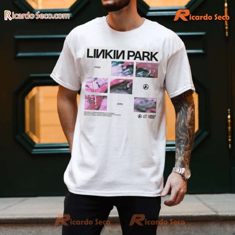 Linkin Park From Zero Album Art Grid Classic Men Shirt MJeYHPd