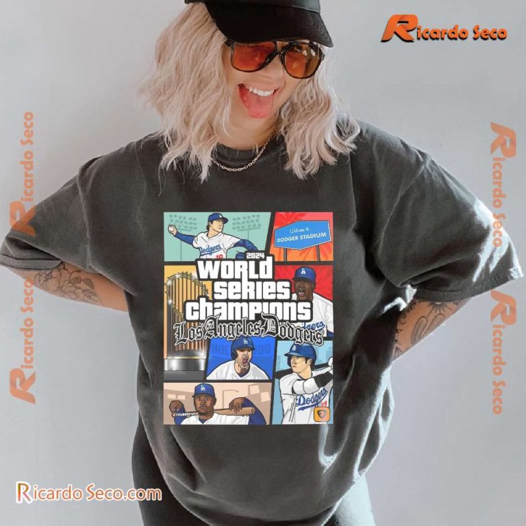 Los Angeles Dodger World Series Champions 2024 Funny Comic Unisex Shirt-a kGhCVUP