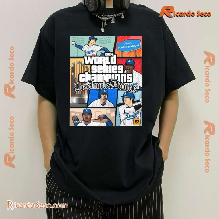 Los Angeles Dodger World Series Champions 2024 Funny Comic Unisex Shirt-b 8usjQZw