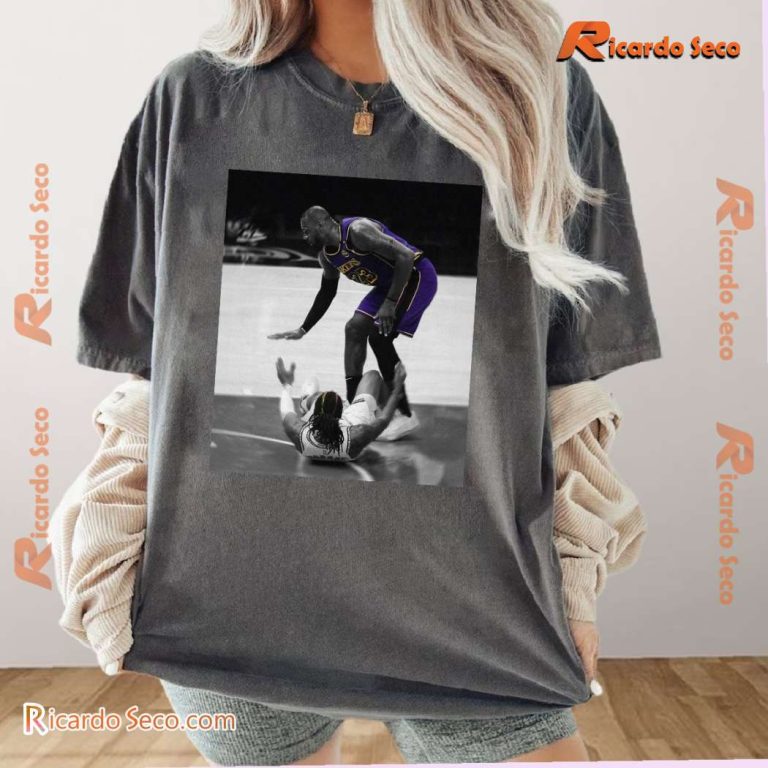 Los Angeles Lakers Lebron James I'm Leaving Here With Sumn Classic Men Shirt-a 8PCSlIx