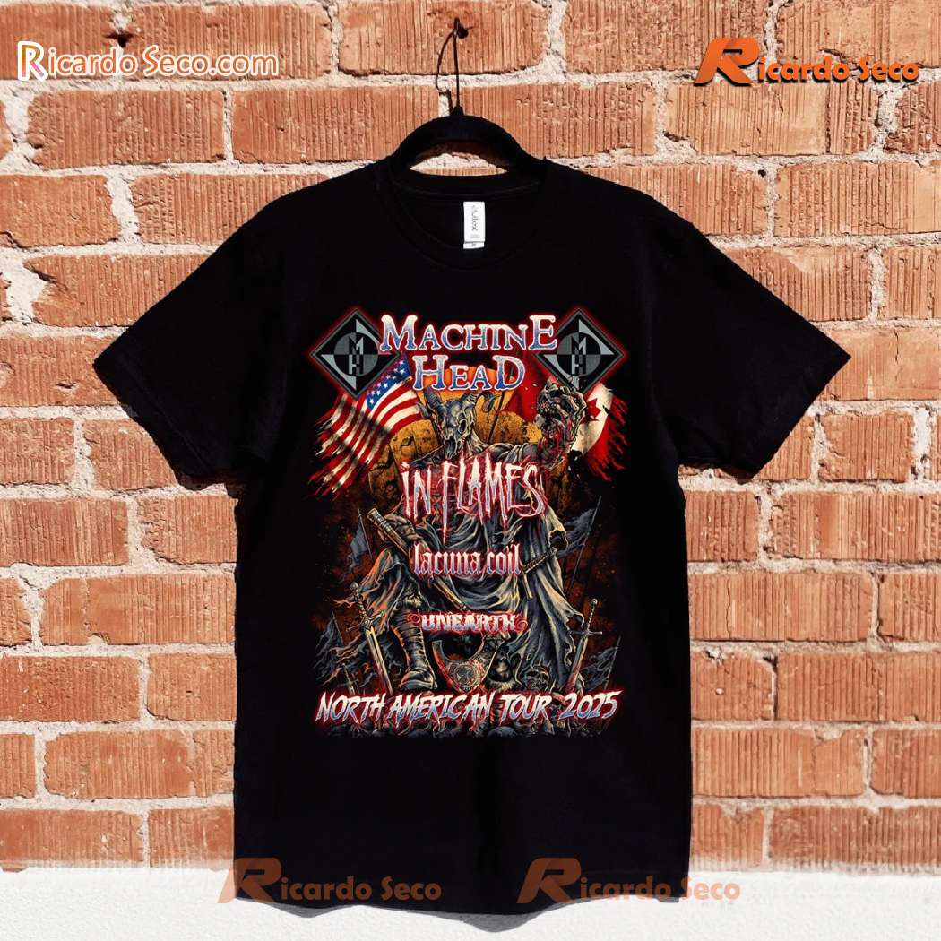 Machine Head 2025 North American Tour Unisex T-shirt-a wcqRv4d