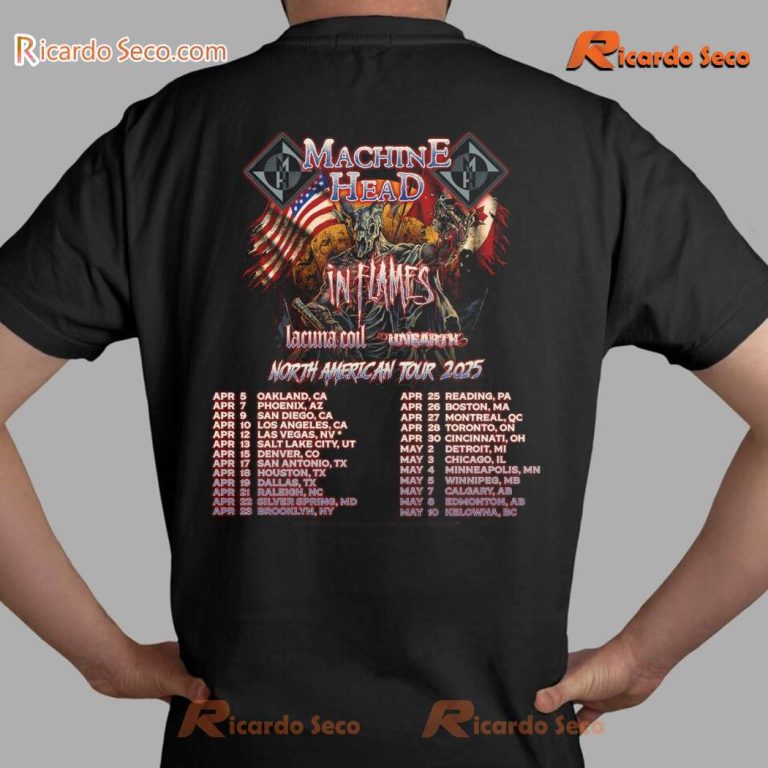 Machine Head 2025 North American Tour Unisex T-shirt-b IbOUBQK