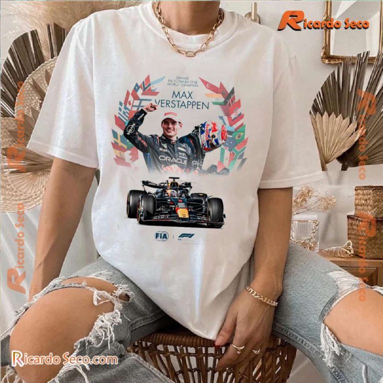 Max Verstappen Drivers Fia Formula One World Champion 2024 Unisex T-shirt nTjxSNd