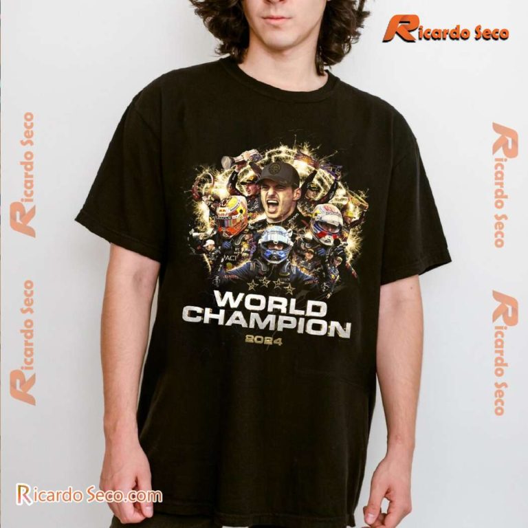 Max Verstappen The Formula 1 World Champion 2024 Unisex T-shirt-a rC5X7pW