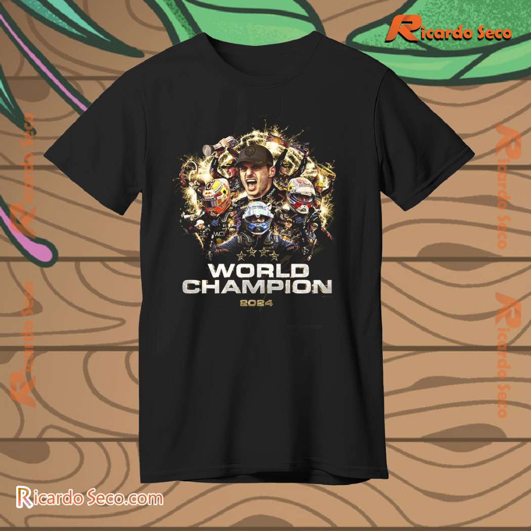 Max Verstappen The Formula 1 World Champion 2024 Unisex T-shirt 4aj67qT