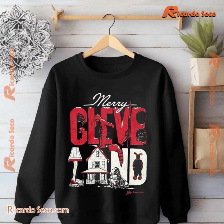 Merry Cleveland Story Xmas Unisex Sweatshirt-b CMteNa5