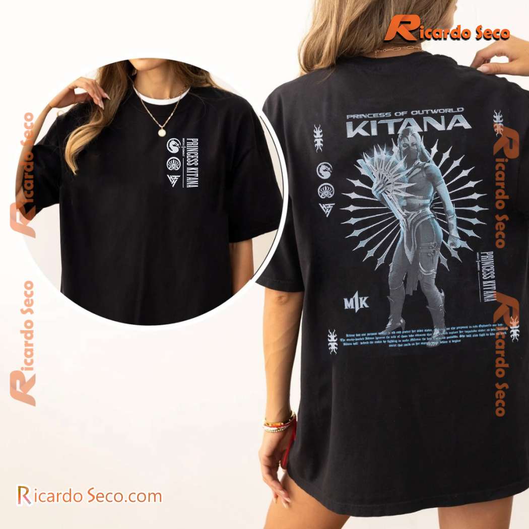 Mortal Kombat Kitana Princess Of Outworld Classic Men Shirt HpjBRgc