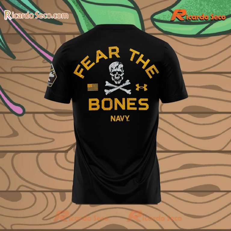 Navy Midshipmen Rivalry Fear The Bones Unisex T-shirt-b 1hZq0CU