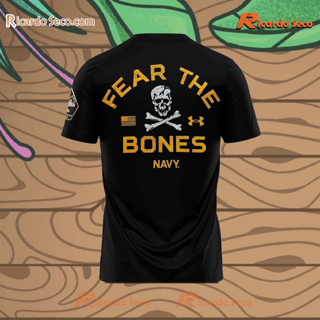 Navy Midshipmen Rivalry Fear The Bones Unisex T-shirt-b 1hZq0CU