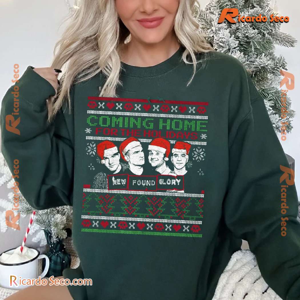 New Found Glory Band Coming Home For The Holidays Classic Men Shirt-a A6CN0qH