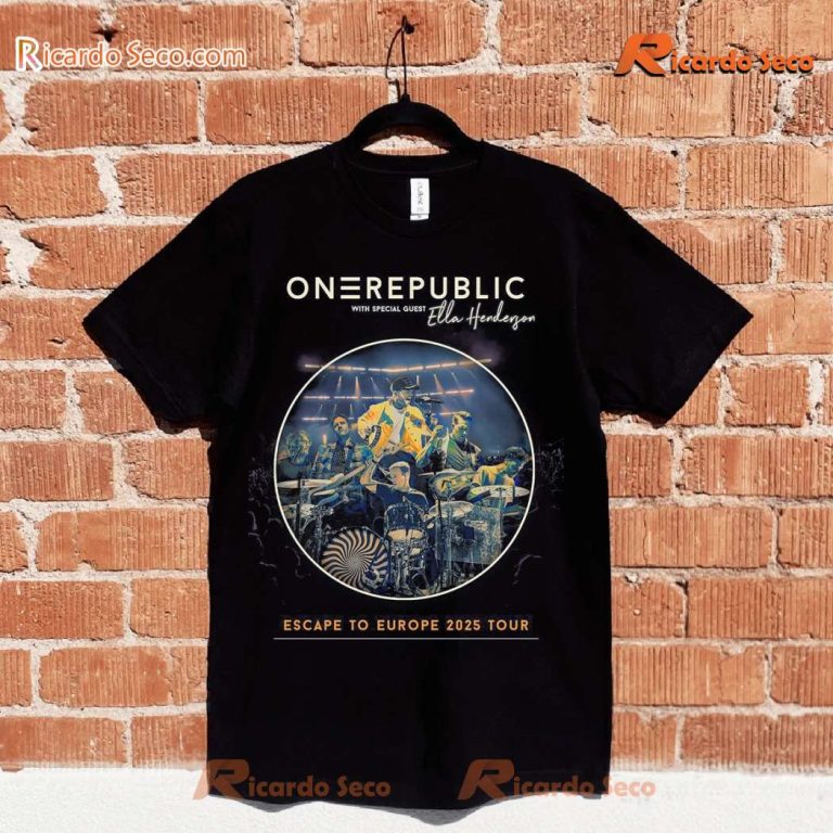 Onerepublic Escape To Europe Tour 20254 Classic Men Shirt-b MAseO0q