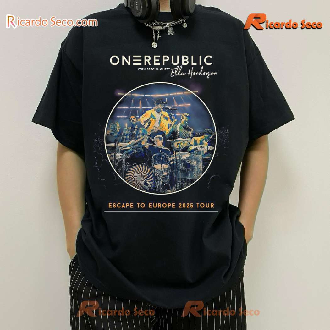 Onerepublic Escape To Europe Tour 20254 Classic Men Shirt alS37JN