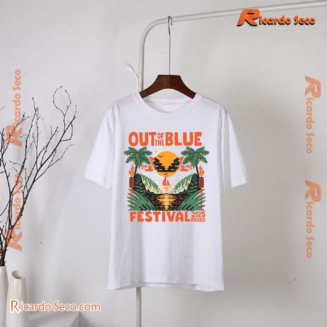 Out Of The Blue Festival Mexico 2025 Waves Unisex T-shirt, Long Sleeve-b Out Of The Blue Festival Mexico 2025 Waves Unisex T-shirt, Long Sleeve-b wTYNAXE