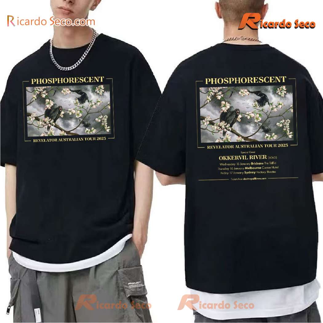 Phosphorescent Revelator Tour Of Australia 2025 Classic Men Shirt YRifon8