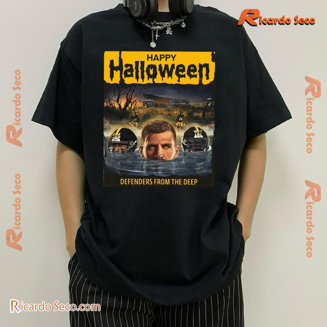 Pittsburgh Steelers Happy Halloween Defenders From The Deep Classic Men Shirt k5K1GTn