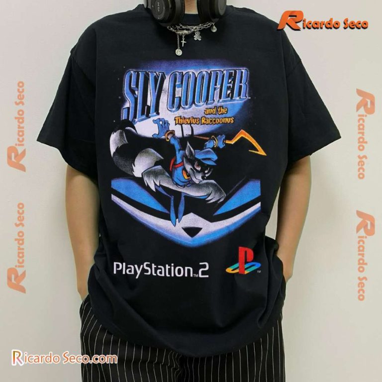 Playstation 2 Sly Cooper And The Thievius Raccoonus Greatest Hits Classic Men Shirt-a frJ5hy9