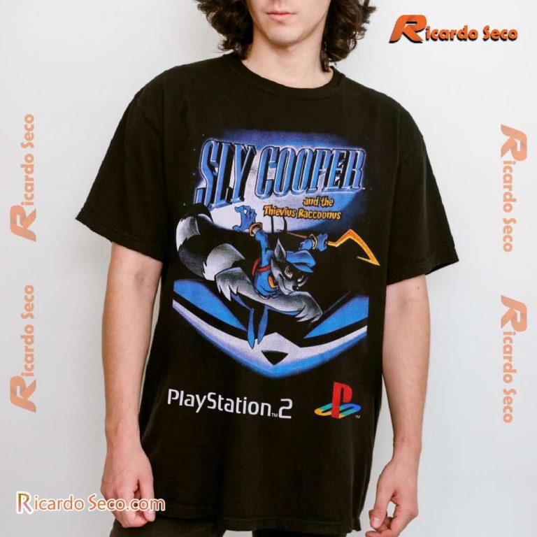 Playstation 2 Sly Cooper And The Thievius Raccoonus Greatest Hits Classic Men Shirt-c lThUKgk