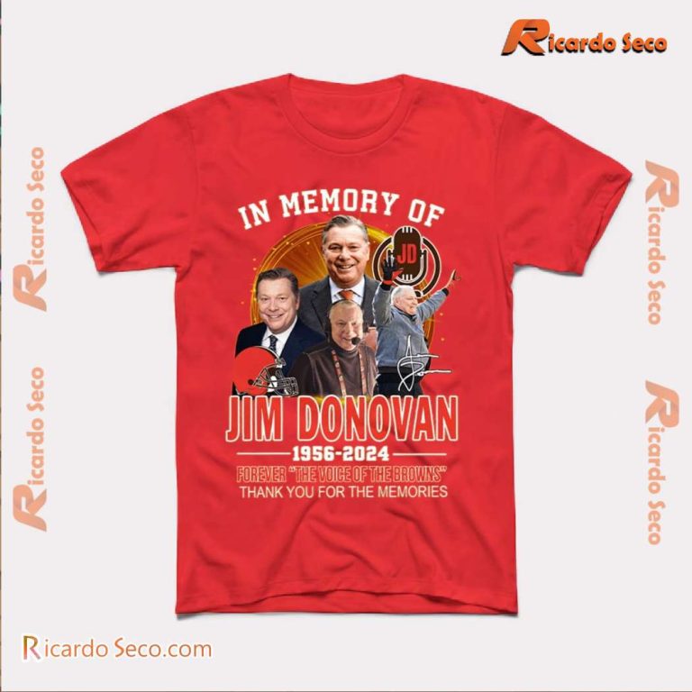 RIP Jim Donovan 1956-2024 Forever The Voice Of The Browns Classic Men Shirt JZ1nuhs