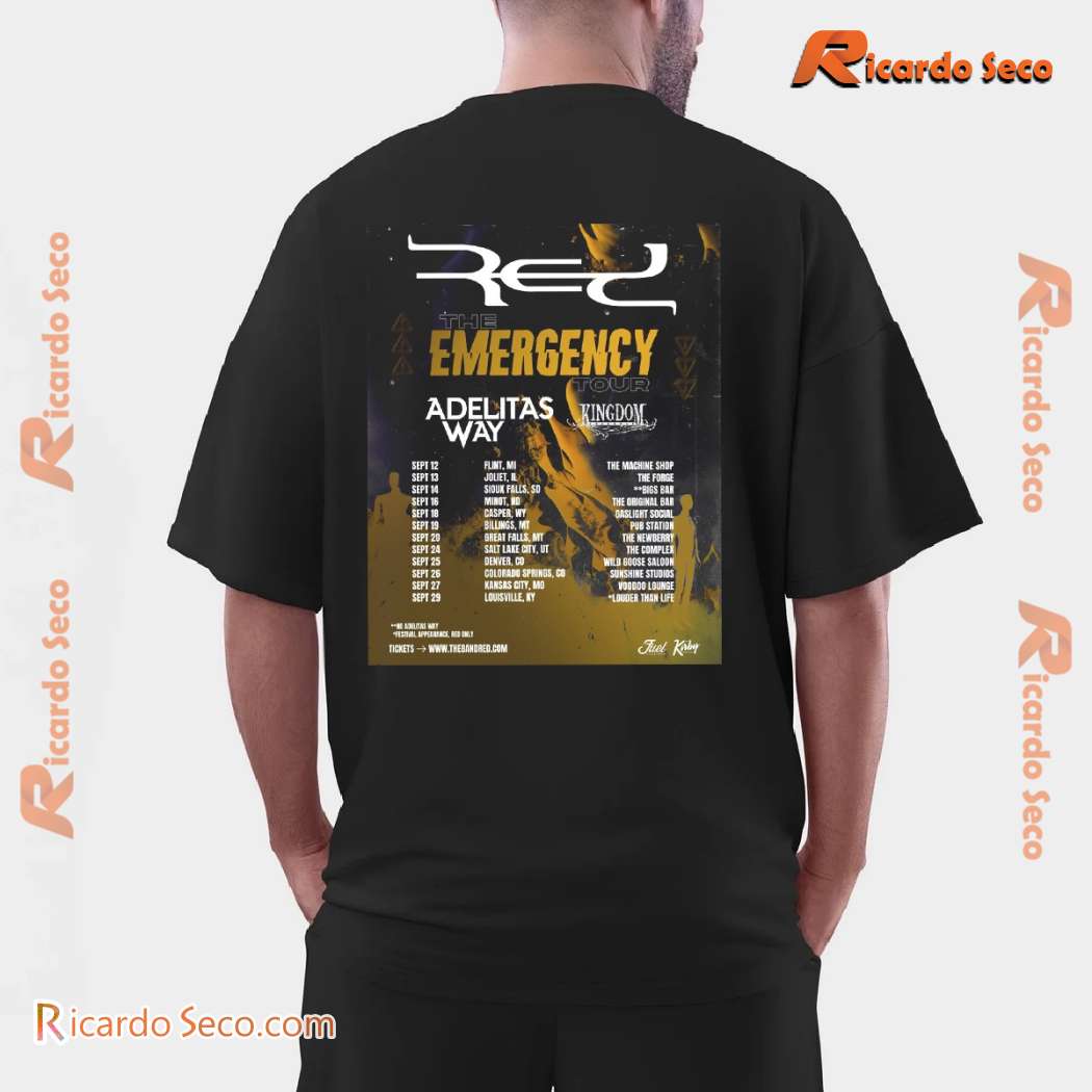 Red The Emergency Tour 2024 Gift For Fan Classic Men Shirt-a Red The Emergency Tour 2024 Gift For Fan Classic Men Shirt-a ZhHO3zD