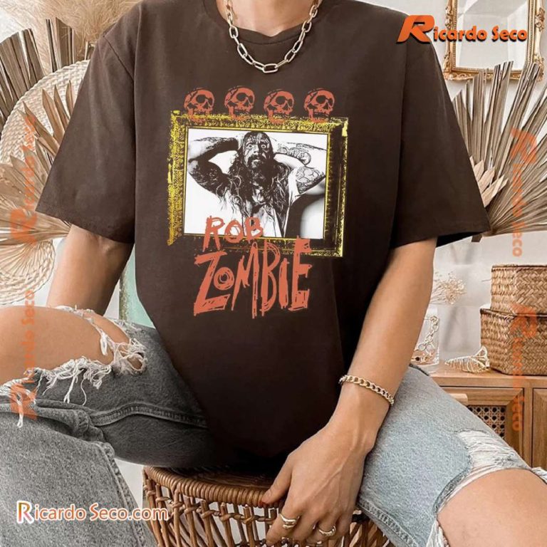 Rob Zombie Skulls Frame Comfort Colors Graphic Unisex T-shirt I14vfXP