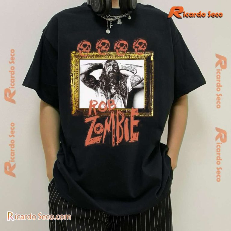 Rob Zombie Skulls Frame Comfort Colors Graphic Unisex T-shirt-b YP5r6Qj