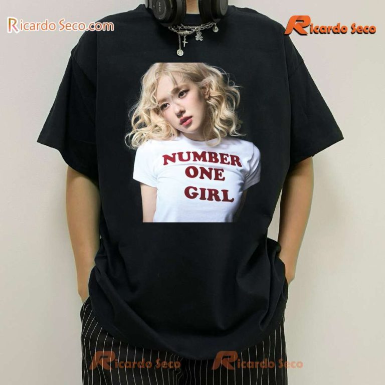 Rose Blackpink Number One Girl Photo Graphic Unisex T-shirt-a I6slkbn