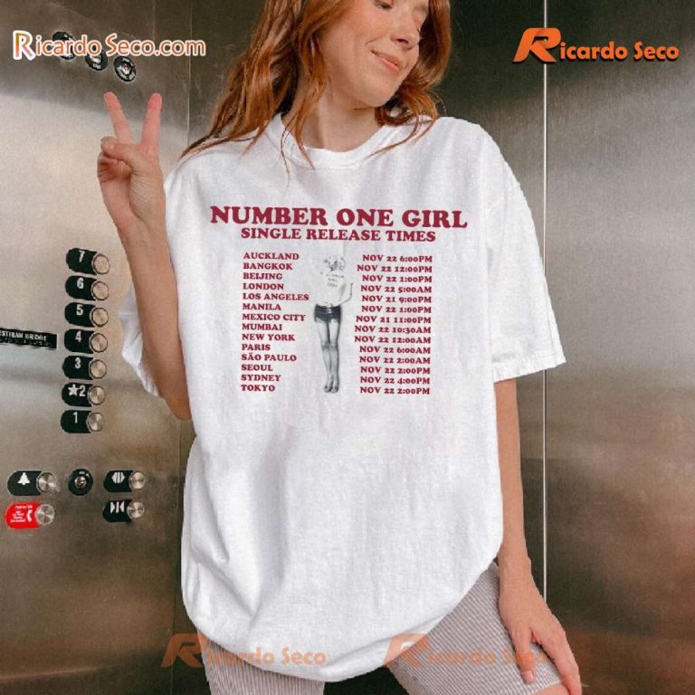 Rosé Number One Girl Single Release Times Unisex T-shirt-b tCHRG7I